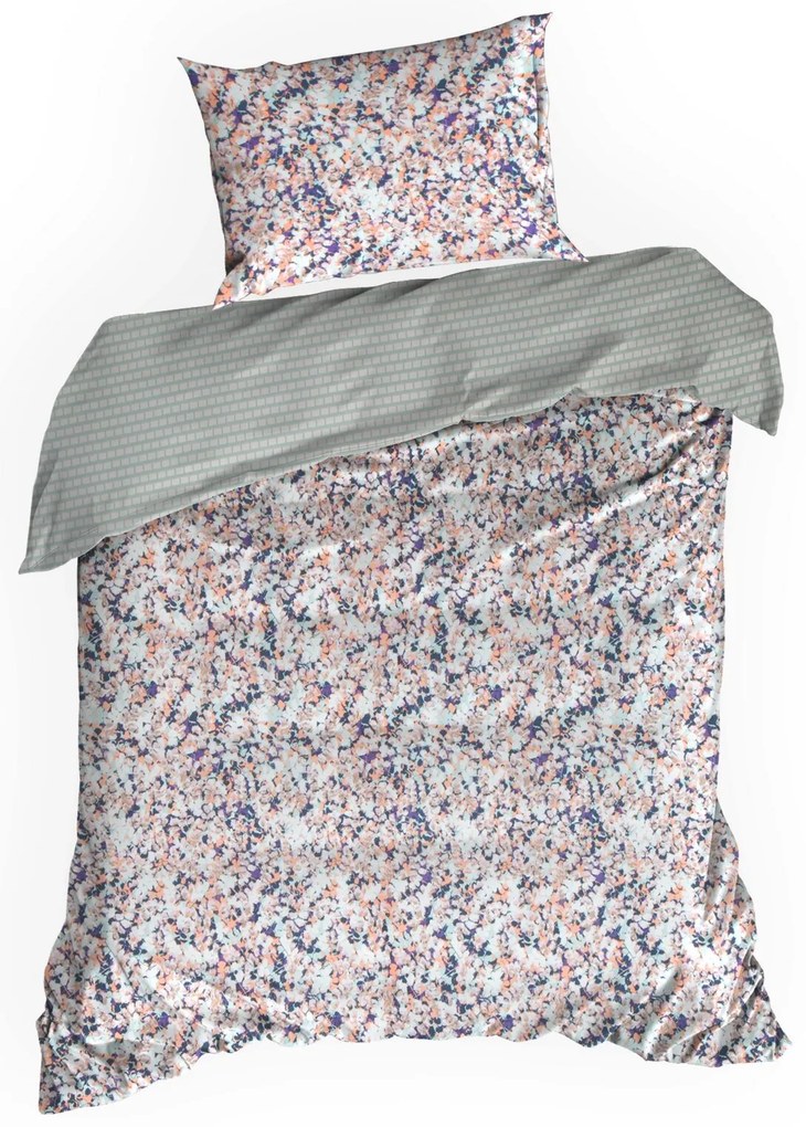 MAKOSATÉNOVÉ OBLIEČKY ESPRIT05 160X200 CM, 2 KS 70X80 CM VZOROVANÉ
