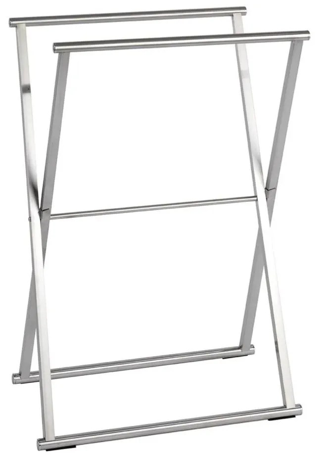 WENKO 22476100 - Stojan na uteráky LAVA 53,5x80,5 cm nerez/strieborný