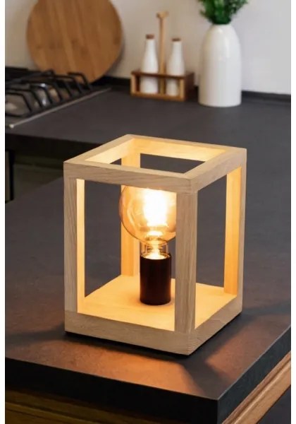 Spot-Light 7154174 - Stolná lampa KAGO 1xE27/60W/230V matný dub