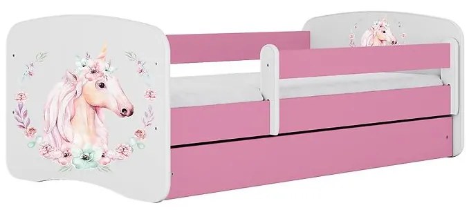 Detská Posteľ. Babydreams+Sz+M ružová 70x140 Kôň