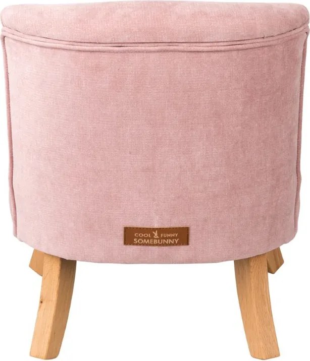 Detské kreslo špinavá ružová 17 cm Drevo