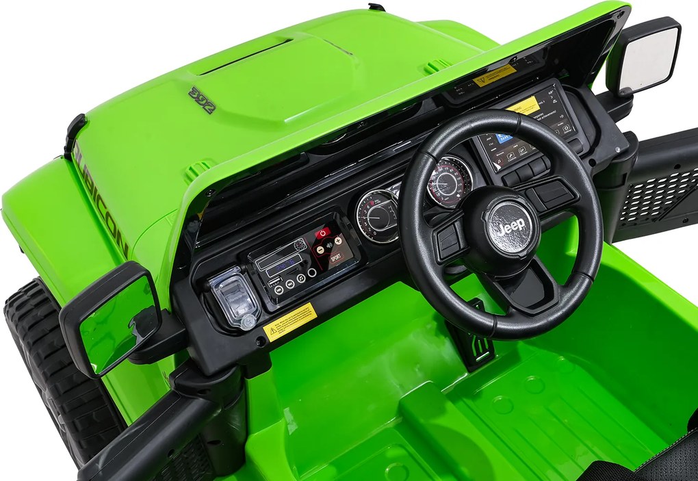 Ramiz Jeep Wrangler Rubicon LIFT elektrické autíčko pre deti zelené