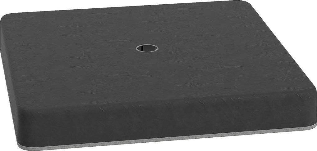 Outsunny Podstavec pod slnečník, 4-dielna vodoodolná záťaž, podstavec pre kôš slnečníka, plniteľný pieskom s hmotnosťou do 80 kg, plastový podstavec s