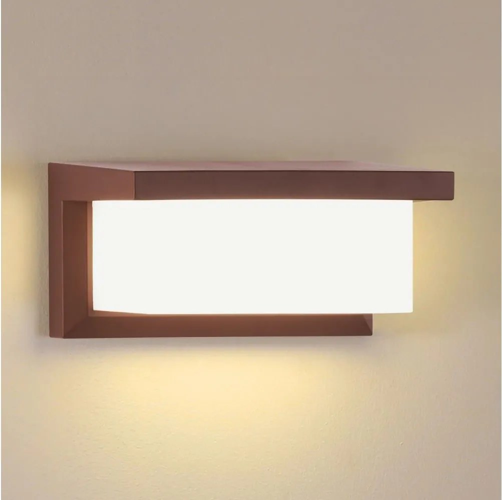 Brilagi - Vonkajšie nástenné svietidlo BRICKY 1xE27/60W/230V hnedá IP54