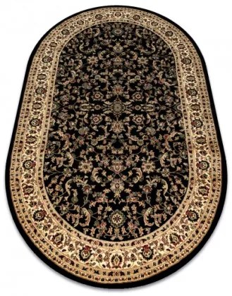 Koberec ROYAL ADR ovál vzor 1745 čierny