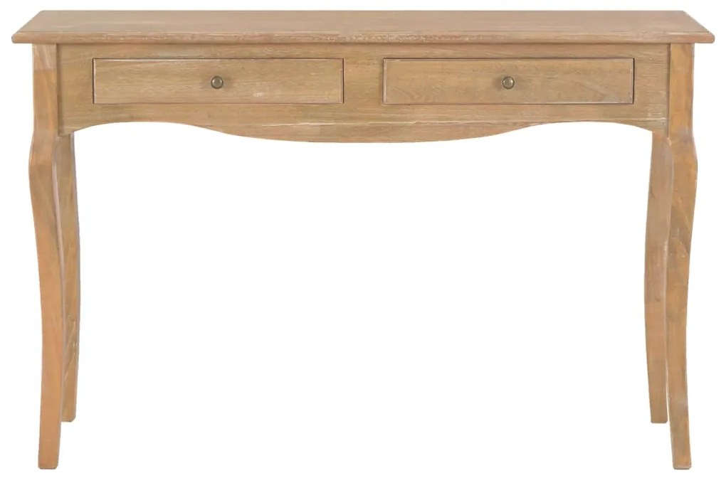 vidaXL Konzolový stolík s 2 zásuvkami 120x35x76 cm masívne borovicové drevo