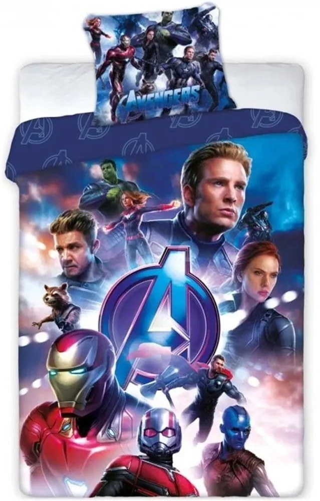 Bavlnené posteľné obliečky Avengers - 100% bavlna - 70 x 90 cm + 140 x 200 cm