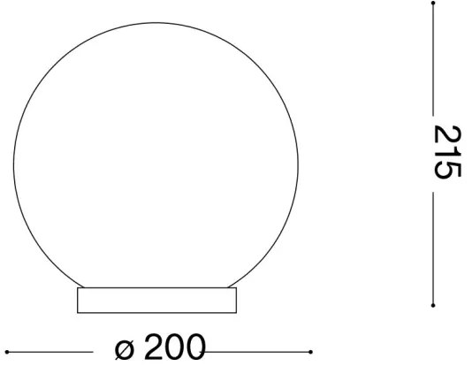 Ideal Lux - Stolná lampa CARTA 1xE27/25W/230V pr. 20 cm biela