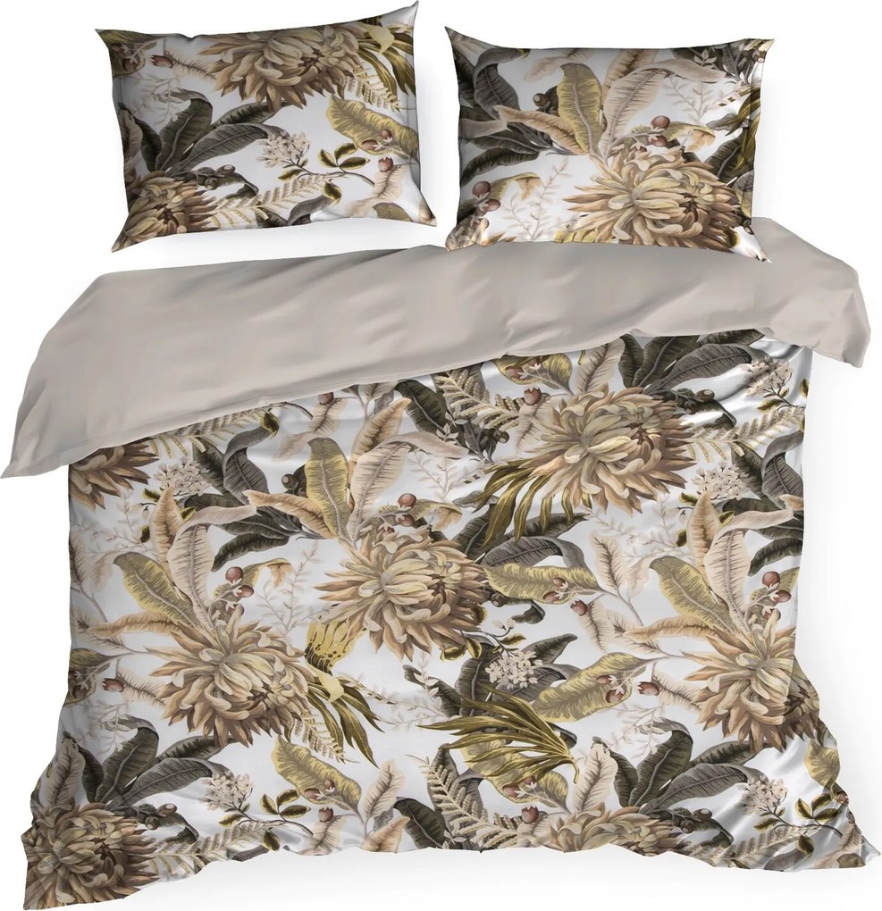 SATÉNOVÉ OBLIEČKY SPRING18 200X220 CM, 2KS 70X80 CM VZOROVANÉ