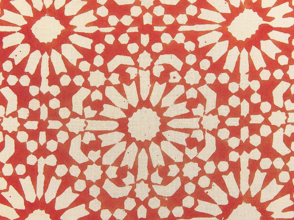 Bavlnený vankúš 45 x 45 cm červený CEIBA Beliani