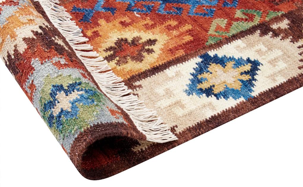 Vlnený kelímový koberec 80 x 150 cm viacfarebný ZOVUNI Beliani