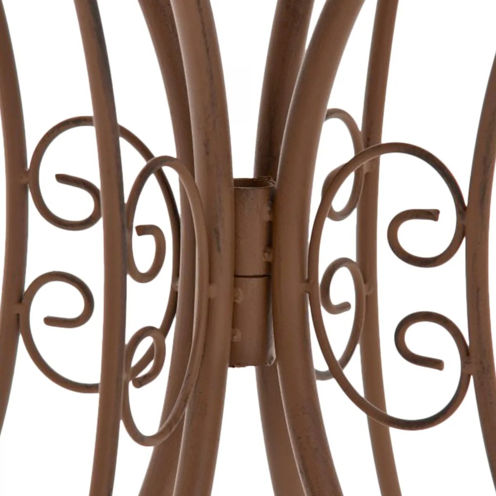 Kovový stôl GS13437402 - Hnedá antik