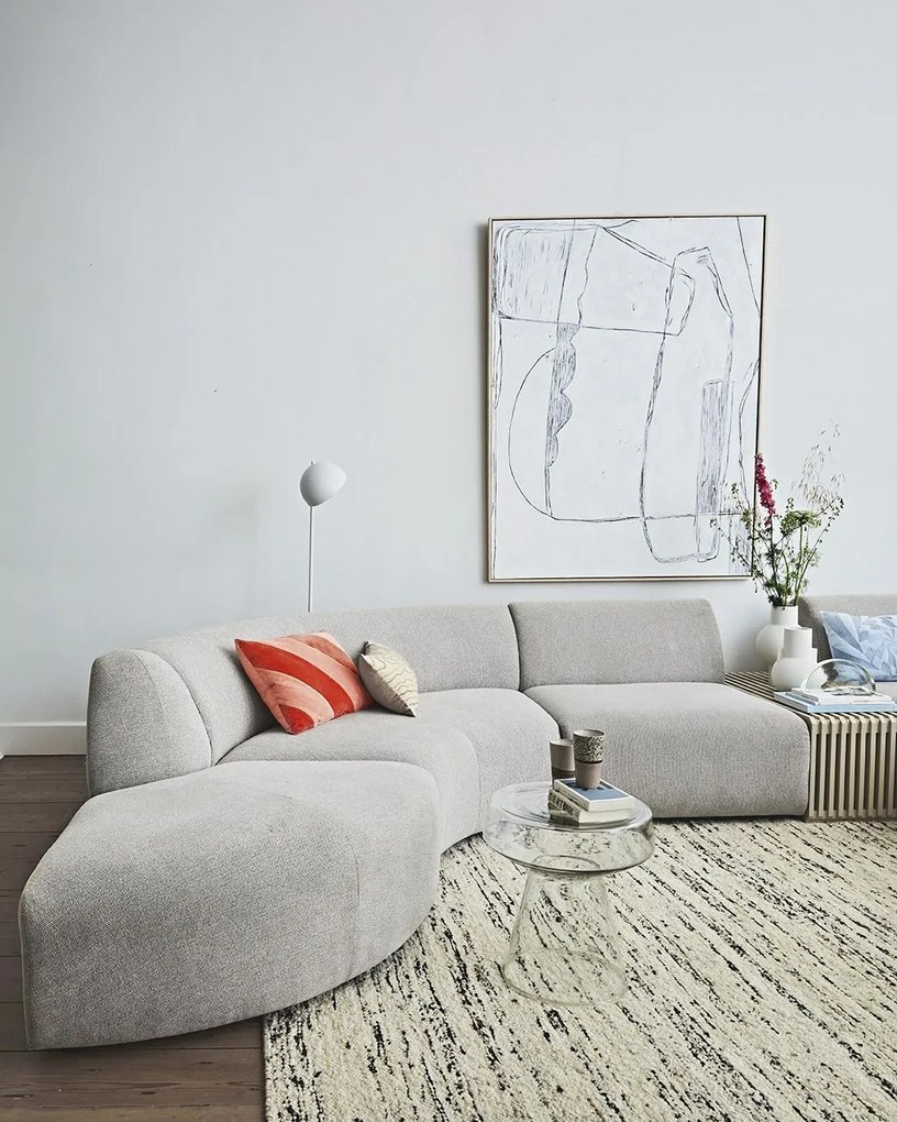 HK living Bavlnený vankúš Velvet Red/Pink 40 x 60 cm