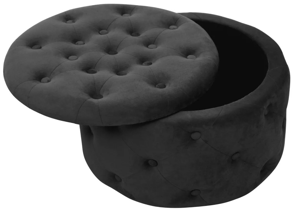 Taburet ILIA zamat čierny