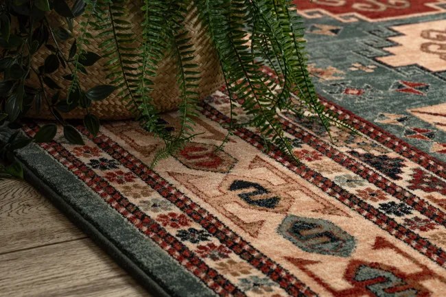 Koberec KASHQAI 4306 400 zelený / béžový