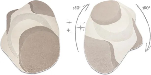 Koberec DUNE SHAPE 8085 krémový / béžový