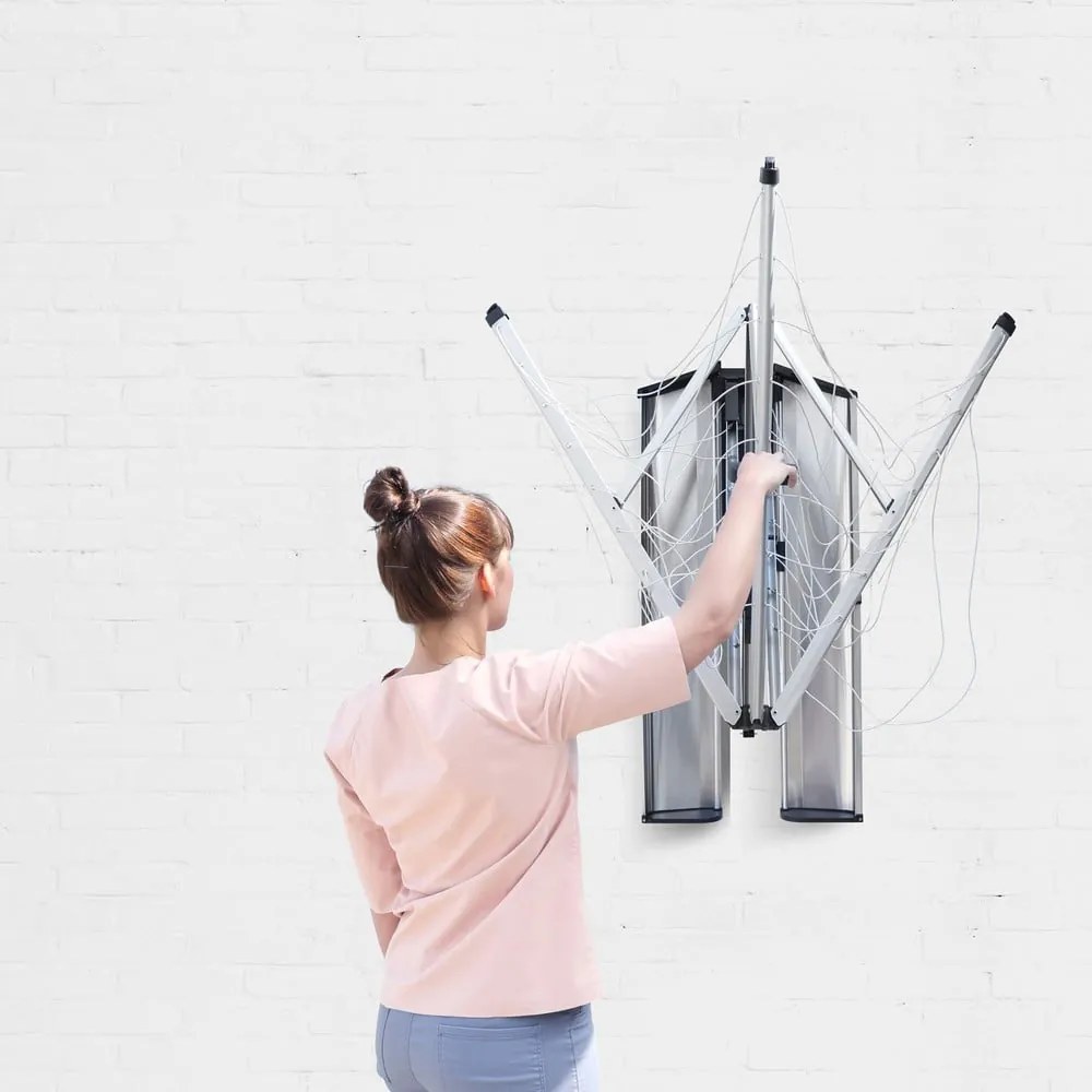 Vonkajší nástenný sušiak na bielizeň WallFix 24m – Brabantia