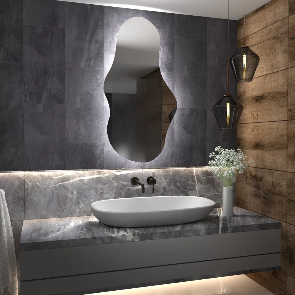 Atypické zrkadlo s LED osvetlením G1