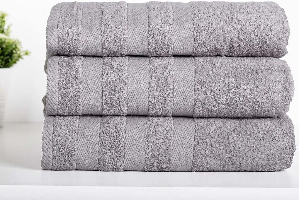 XPOSE ® Froté ručník CHINGY - světle šedá 50x90