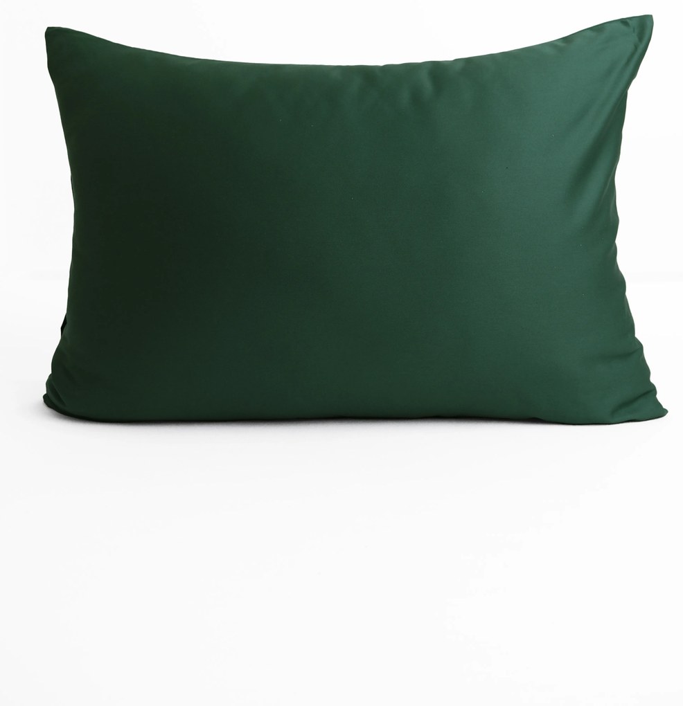 Saténová obliečka na vankúš 50 x 70 cm - Diana tmavo zelená