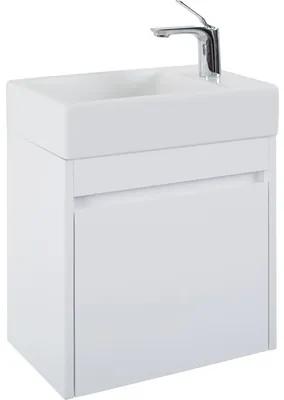 Kúpeľňová skrinka s umývadlom Basano Avellino 54x45x28 cm biela