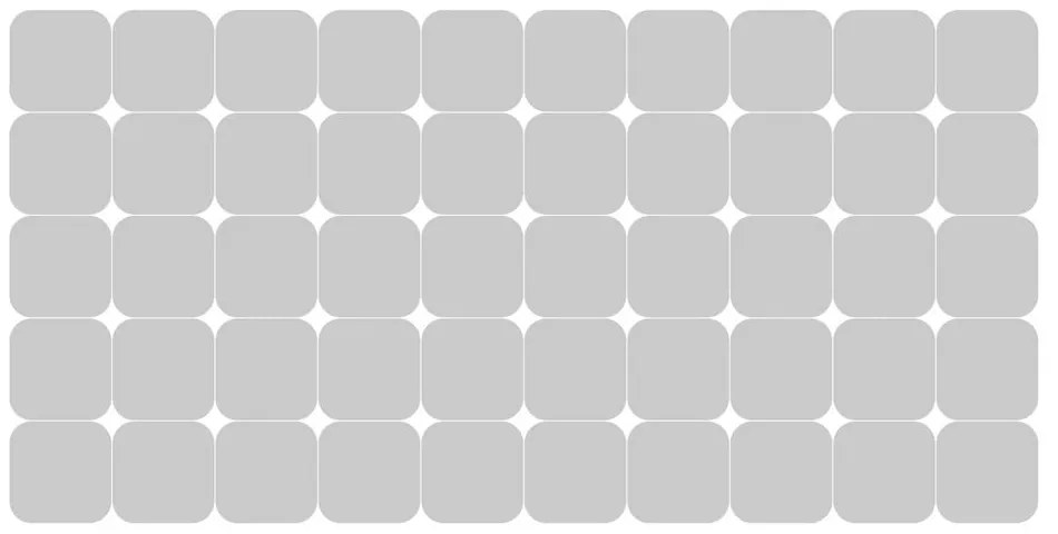 Samolepky na okno 50 ks 10x10 cm Square Blackout – Ambiance