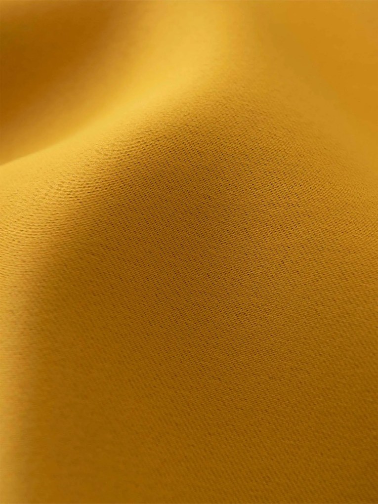 Blackout závesy Elias horčicová – 140 × 280 cm (2 ks) - riasiaca stuha