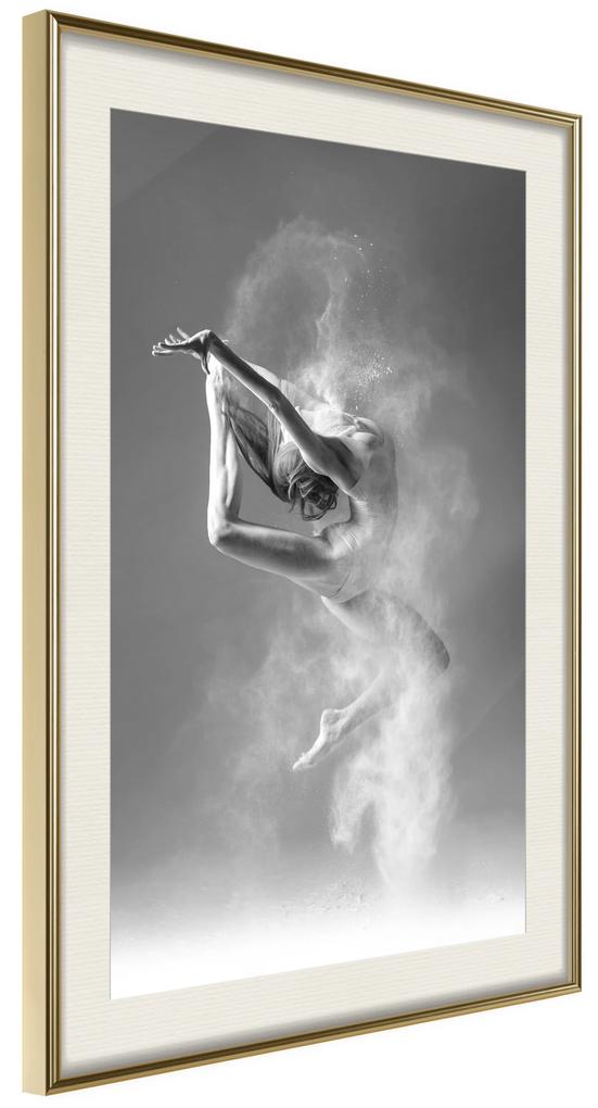 Artgeist Plagát - Ballerina [Poster] Veľkosť: 30x45, Verzia: Čierny rám s passe-partout