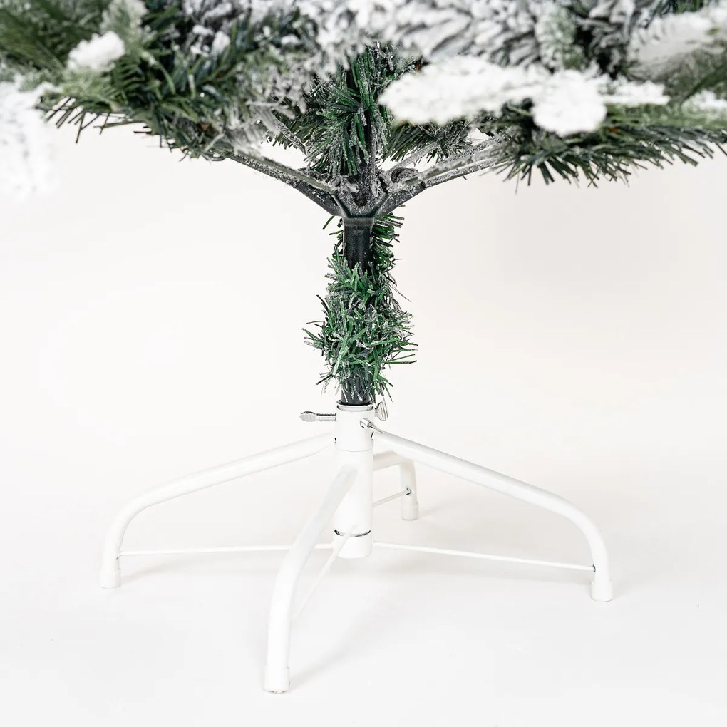 Vianočný zasnežený stromček so stojanom Cardiff, 120 cm, 120 cm