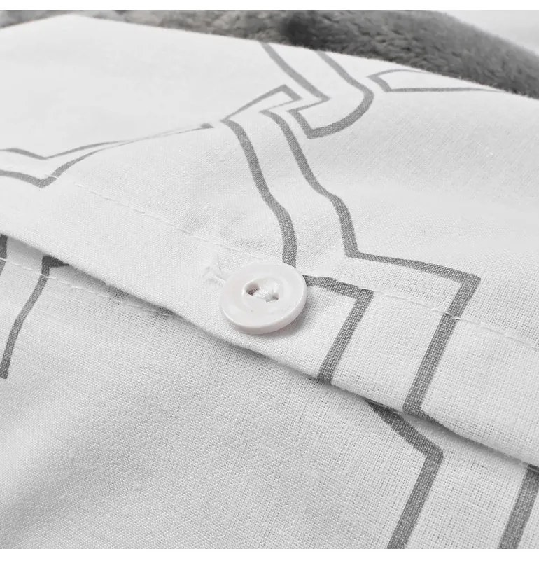 Obliečky bavlnené Dolce biele EMI, Francúzsky set1 200x220 + 2x (70x90)