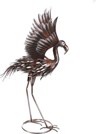 Plameniak 69 cm - kovová záhradná dekorácia