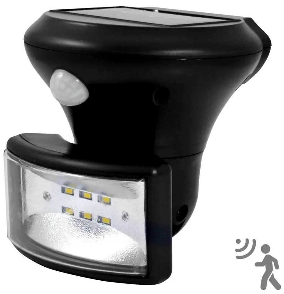 Polux LED Solárny reflektor so senzorom LED/5W/3,7V 2000 mAh IP44 SA1395