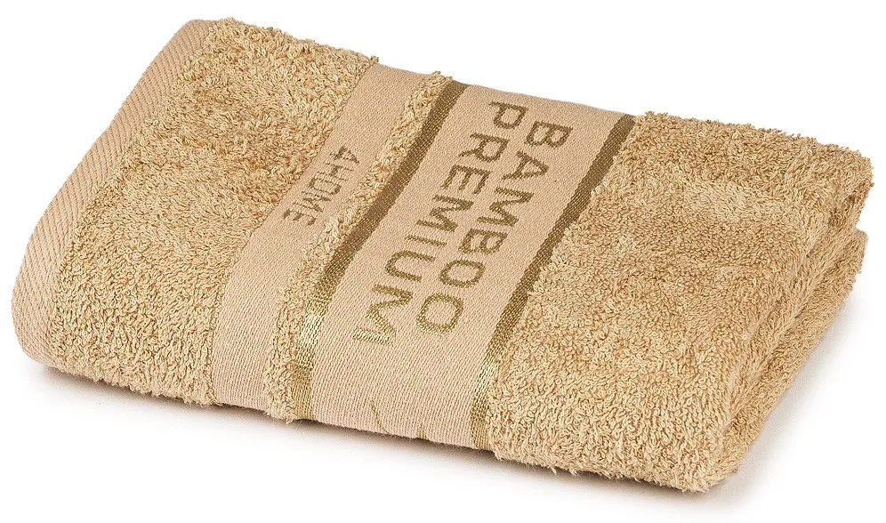 4Home Uterák Bamboo Premium béžová, 50 x 100 cm