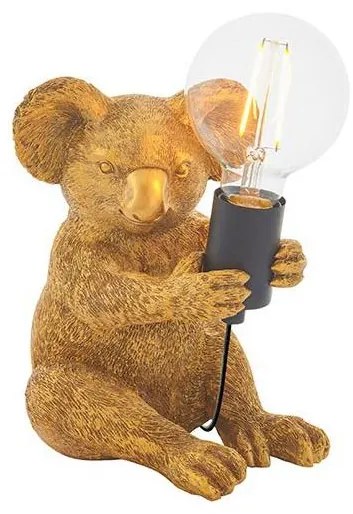 Endon 95082 - Stolná lampa KOALA 1xE27/10W/230V zlatá