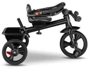 Lionelo - Detská trojkolka HAARI šedá/čierna