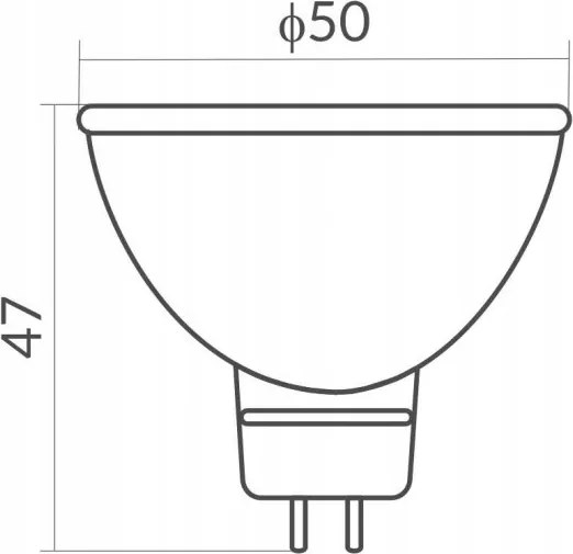LED žiarovka 12V MR16 5W 4000K 400lm Denné svetlo Neutrálna