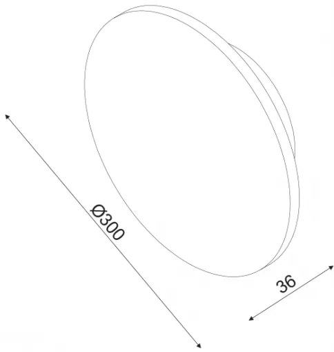 ACA Lighting LED nástenné dekoratívne svietidlo ECLIPSE 15W/230V/3000K/1200Lm/80°/IP20, tmavé drevo