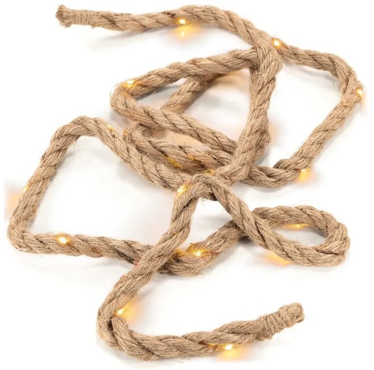Nexos 74833 LED svetelné dekoračné lano, 25 LED, teplá biela