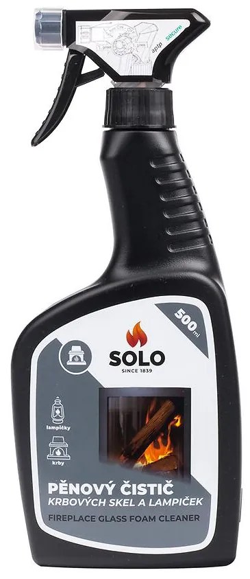 SOLO Penový čistič skla a lámp