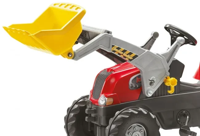 Šlapací traktor RT s prívesom a lyžicou Rolly Toys 811397