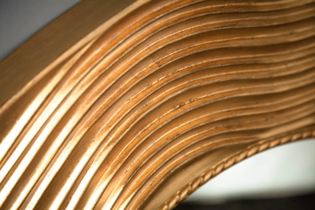 Nástenné zrkadlo Circle 100cm okrúhle zlaté