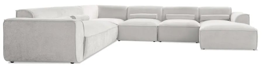Krémovobiela rohová pohovka (ľavý roh/do tvaru "U") Flex Felix – Miuform