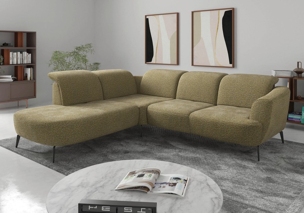 XXXLutz ROHOVÁ SEDAČKA, textil, olivovozelená Sit & More - Sedačky - 00014401853B