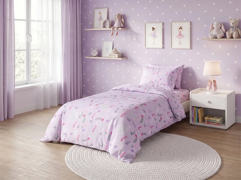 Detské obliečky z mikrovlákna LILAVIE svetlofialové Rozmer obliečky: 70 x 90 cm | 140 x 200 cm