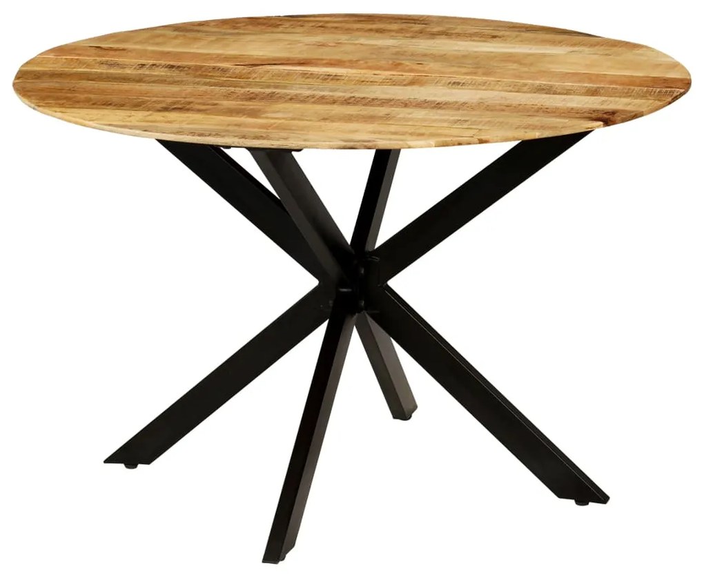 Jedálenský stôl, masívne surové mangovníkové drevo 120x77 cm