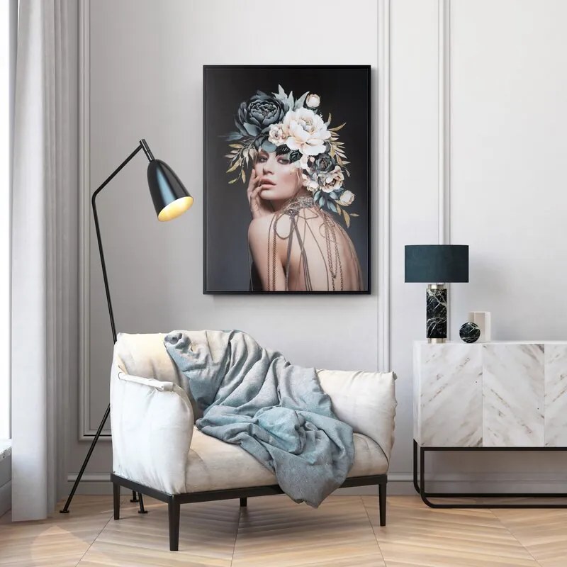 OBRAZ 658 60X80CM TMAVOSIVÝ