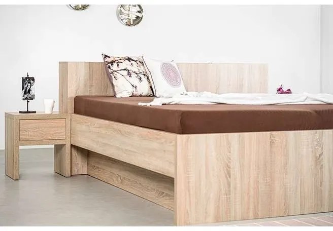 Ahorn TROPEA BOX PRI HLAVE - posteľ s praktickým úložným boxom za hlavou 120 x 190 cm, lamino