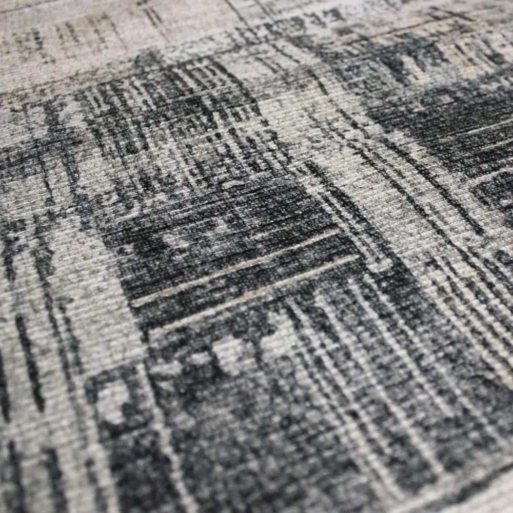 Sivý prateľný koberec 115x170 cm Silas Abstract – Flair Rugs