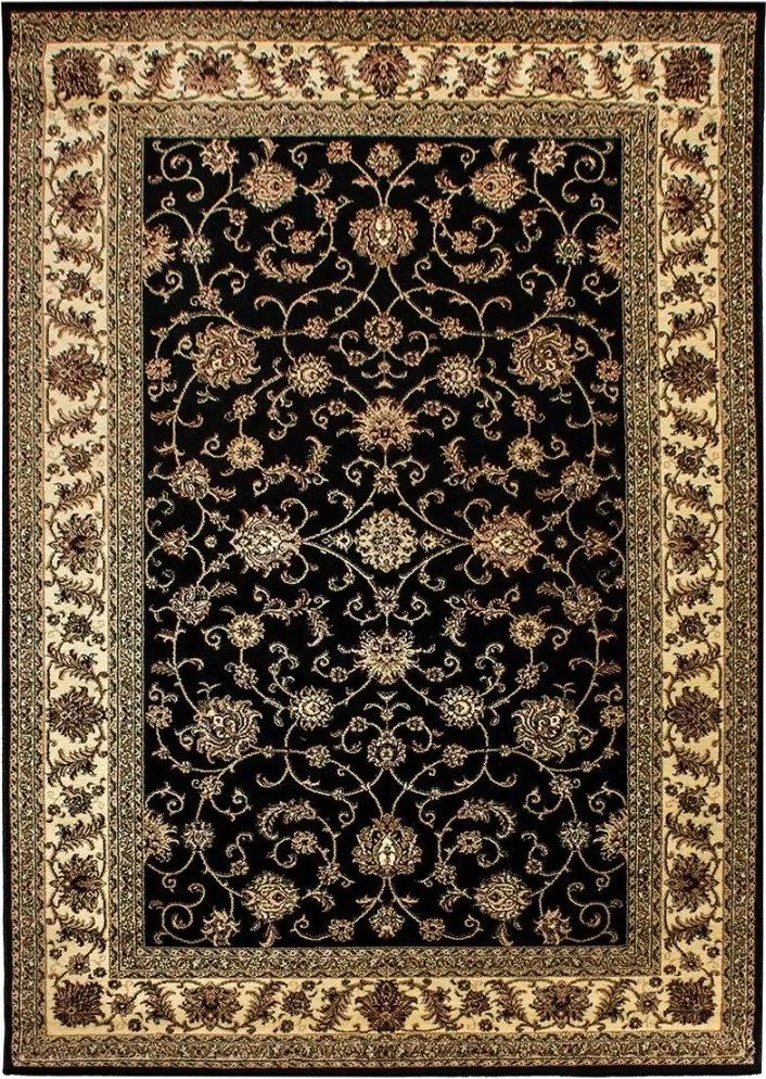 Ayyildiz 120x170 cm Kusový koberec Marrakesh 210 black, čierna, kancelária