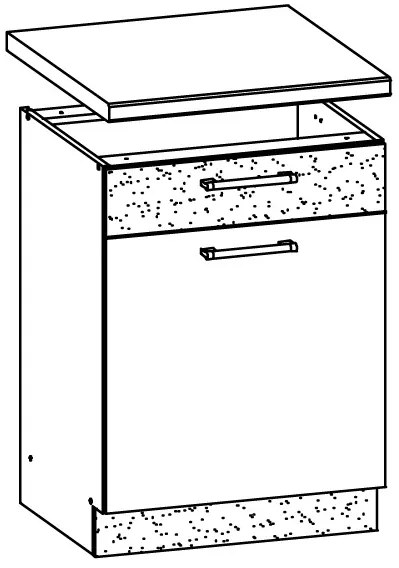 Dolná kuchynská skrinka Modesta MD16 D60 S1. Vlastná spoľahlivá doprava až k Vám domov. 762637